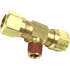 85344 by TECTRAN - Air Brake Air Line Thread Branch Tee - Brass, 3/8 in. Tube, 1/2 in. Pipe Thread