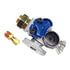 16117 by TECTRAN - Knob Style Blue Service Shutoff Gladhand with Bulkhead Fitting, 3/8" Nylon Tubing