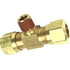 85344 by TECTRAN - Air Brake Air Line Thread Branch Tee - Brass, 3/8 in. Tube, 1/2 in. Pipe Thread