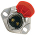 670-22-R by TECTRAN - Dual Pole Horizontal Socket - Bull Nose, Red Lid, with 4GA Copper Plugs, Retail Pack