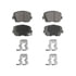 QC1284 by WAGNER - Wagner Brake ThermoQuiet QC1284 Ceramic Disc Brake Pad Set