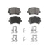 QC1281 by WAGNER - Wagner Brake ThermoQuiet QC1281 Ceramic Disc Brake Pad Set