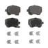 QC1326 by WAGNER - Wagner Brake ThermoQuiet QC1326 Ceramic Disc Brake Pad Set