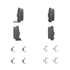 QC1326 by WAGNER - Wagner Brake ThermoQuiet QC1326 Ceramic Disc Brake Pad Set