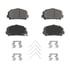 QC1509 by WAGNER - Wagner Brake ThermoQuiet QC1509 Ceramic Disc Brake Pad Set