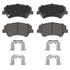 QC1595 by WAGNER - Wagner Brake ThermoQuiet QC1595 Ceramic Disc Brake Pad Set