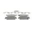 QC1707 by WAGNER - Wagner Brake ThermoQuiet QC1707 Ceramic Disc Brake Pad Set