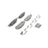 QC1707 by WAGNER - Wagner Brake ThermoQuiet QC1707 Ceramic Disc Brake Pad Set