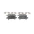 QC828 by WAGNER - Wagner Brake ThermoQuiet QC828 Ceramic Disc Brake Pad Set