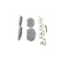 QC906A by WAGNER - Wagner Brake ThermoQuiet QC906A Ceramic Disc Brake Pad Set