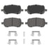 QC956 by WAGNER - Wagner Brake ThermoQuiet QC956 Ceramic Disc Brake Pad Set