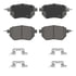 QC969 by WAGNER - Wagner Brake ThermoQuiet QC969 Ceramic Disc Brake Pad Set