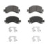 QC974A by WAGNER - Wagner Brake ThermoQuiet QC974A Ceramic Disc Brake Pad Set