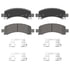 QC974A by WAGNER - Wagner Brake ThermoQuiet QC974A Ceramic Disc Brake Pad Set