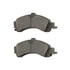 QC975 by WAGNER - Wagner Brake ThermoQuiet QC975 Ceramic Disc Brake Pad Set