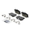 ZD1017 by WAGNER - QuickStop Ceramic Disc Brake Pad Set