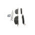 ZD1611 by WAGNER - QuickStop Ceramic Disc Brake Pad Set