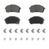 ZD2208 by WAGNER - CERAMIC BRAKE PADS