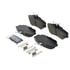 ZD598 by WAGNER - QuickStop Ceramic Disc Brake Pad Set