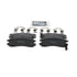 ZD698 by WAGNER - QuickStop Ceramic Disc Brake Pad Set