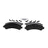 ZD726 by WAGNER - QuickStop Ceramic Disc Brake Pad Set