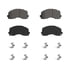 ZX2225 by WAGNER - QS Semi-Met Brake Pad