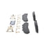 ZX652 by WAGNER - QuickStop Semi-Metallic Disc Brake Pad Set