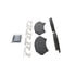 ZX818 by WAGNER - QuickStop Semi-Metallic Disc Brake Pad Set