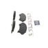 ZX818 by WAGNER - QuickStop Semi-Metallic Disc Brake Pad Set