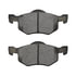 ZX843 by WAGNER - QuickStop Semi-Metallic Disc Brake Pad Set