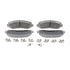 MX1069 by WAGNER - Wagner Brake ThermoQuiet MX1069 Semi-Metallic Disc Brake Pad Set