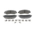 MX1333 by WAGNER - Wagner Brake ThermoQuiet MX1333 Semi-Metallic Disc Brake Pad Set