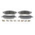 MX1334 by WAGNER - Wagner Brake ThermoQuiet MX1334 Semi-Metallic Disc Brake Pad Set