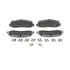 MX1631A by WAGNER - Wagner Brake ThermoQuiet MX1631A Semi-Metallic Disc Brake Pad Set