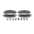 MX1691 by WAGNER - Wagner Brake ThermoQuiet MX1691 Semi-Metallic Disc Brake Pad Set