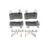 MX1474 by WAGNER - Wagner Brake ThermoQuiet MX1474 Semi-Metallic Disc Brake Pad Set