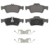 MX986 by WAGNER - Wagner Brake ThermoQuiet MX986 Semi-Metallic Disc Brake Pad Set