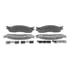 MX965 by WAGNER - Wagner Brake ThermoQuiet MX965 Semi-Metallic Disc Brake Pad Set