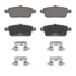 PD1161 by WAGNER - Wagner Brake ThermoQuiet PD1161 Ceramic Disc Brake Pad Set