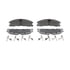 QC1611B by WAGNER - Wagner Brake ThermoQuiet QC1611B Ceramic Disc Brake Pad Set