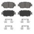 QC908 by WAGNER - Wagner Brake ThermoQuiet QC908 Ceramic Disc Brake Pad Set