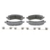 QC974 by WAGNER - Wagner Brake ThermoQuiet QC974 Ceramic Disc Brake Pad Set