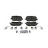 ZD923 by WAGNER - QuickStop Ceramic Disc Brake Pad Set