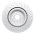 920-13041 by DYNAMIC FRICTION COMPANY - Hi-Carbon Alloy Rotor - Drilled