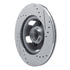 631-54040L by DYNAMIC FRICTION COMPANY - Brake Rotor - Drilled and Slotted - Silver