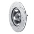 631-54040R by DYNAMIC FRICTION COMPANY - Brake Rotor - Drilled and Slotted - Silver