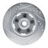 631-54040R by DYNAMIC FRICTION COMPANY - Brake Rotor - Drilled and Slotted - Silver