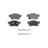 MX1629A by WAGNER - Wagner Brake ThermoQuiet MX1629A Semi-Metallic Disc Brake Pad Set