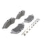 Wagner MX1774 Disc Brake Pad Set Wagner Brake ThermoQuiet MX1774 Semi-Metallic Disc Brake Pad Set