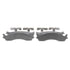 MX655 by WAGNER - Wagner Brake ThermoQuiet MX655 Semi-Metallic Disc Brake Pad Set